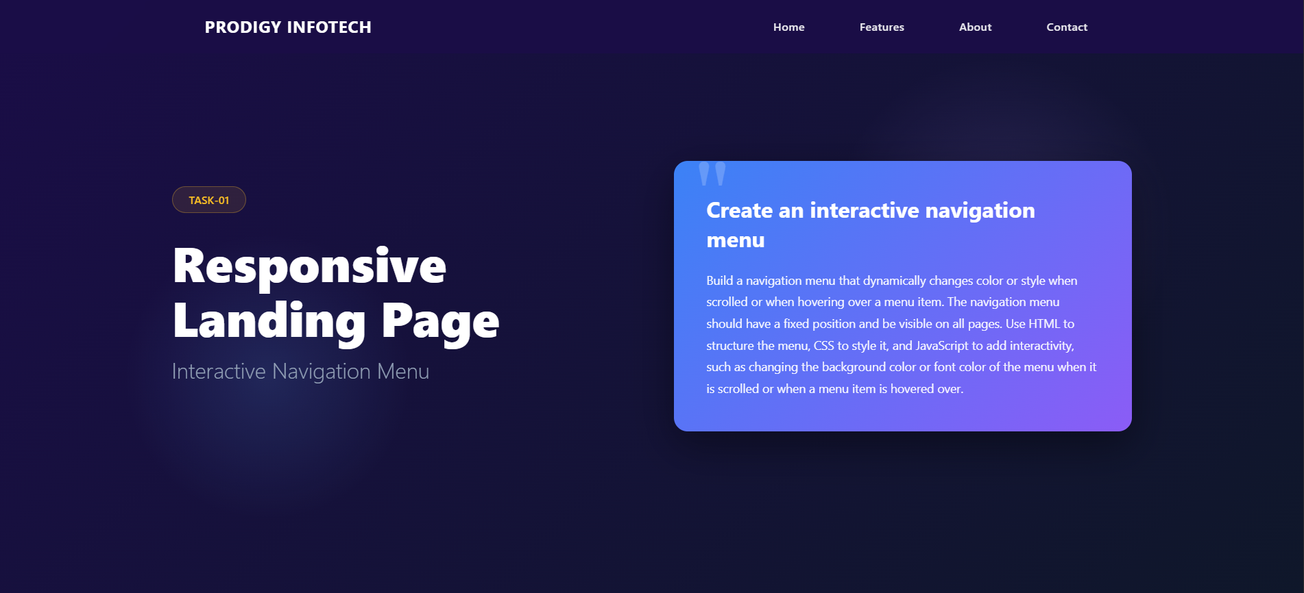 Responsive Landing Page